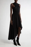 Alexander Mcqueen Mcqueen Sleeveless Cotton Jersey Dress In Black