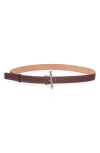 Alexander Mcqueen Mcqueen Sling Leather Belt In Multi