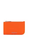 Alexander Mcqueen Mcqueen Sling Zip Card Holder In Orange