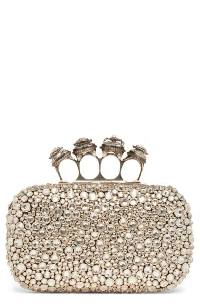 Alexander Mcqueen Mcqueen Spider Crystal Knuckle Box Clutch