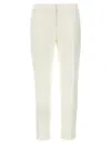 Alexander Mcqueen Mcqueen Crepe Pants In Neutral