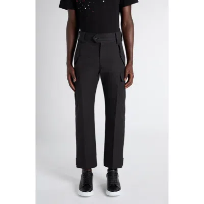 Alexander Mcqueen Mcqueen Straight Leg Cargo Pants In Black