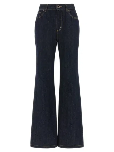 Alexander Mcqueen Mcqueen Straight Leg Jeans In Black