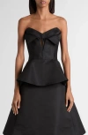 Alexander Mcqueen Alexander Mc Queen Black Corset Top In Silk Blend In Black