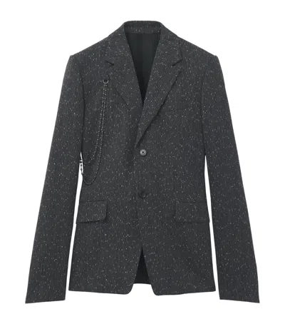 Alexander Mcqueen Mcqueen Stripe Embellished Blazer In Multi