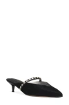 Alexander Mcqueen Mcqueen Stud Pointed Toe Mary Jane Mule In Black