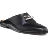Alexander Mcqueen T-bar Slip On Mule In Black