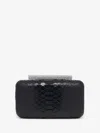 Alexander Mcqueen Mcqueen T-bar Box Clutch In Black