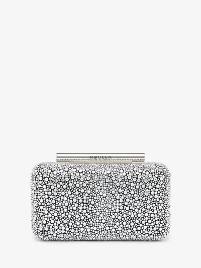 Alexander Mcqueen Mcqueen T-bar Box Clutch In Black
