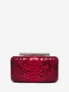 Alexander Mcqueen Mcqueen T-bar Box Clutch In Fuchsia