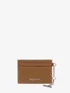 Alexander Mcqueen Sling Card Holder In Tan