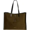 Alexander Mcqueen Mcqueen T-bar Chain Suede Tote In Multi
