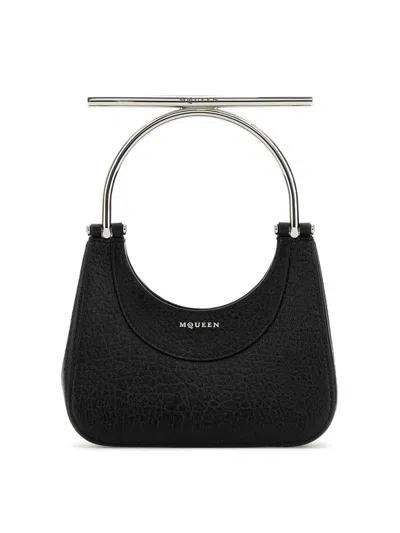Alexander Mcqueen Mcqueen T-bar Mini Black Lambskin Bag