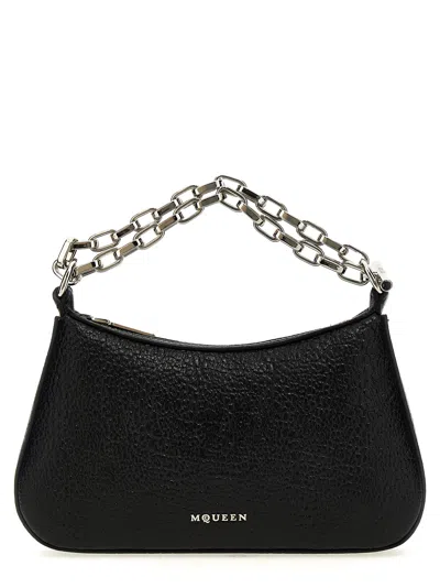 Alexander Mcqueen Mcqueen T-bar Mini Handbag In Black