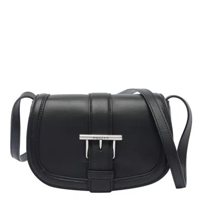 Alexander Mcqueen Mcqueen T-bar Satchel Bag In Black