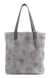 Alexander Mcqueen Mcqueen T-bar Shopper In Gray