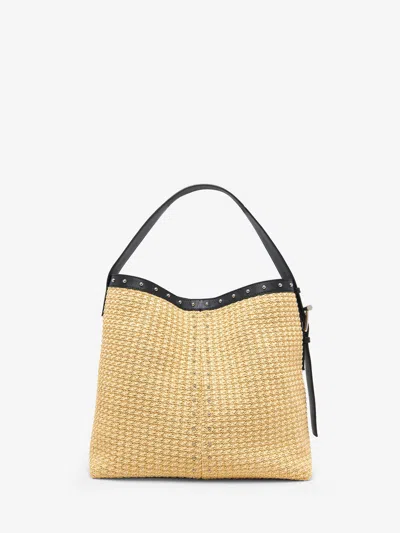 Alexander Mcqueen Mcqueen T-bar Sling Shoulder Bag In Neutral