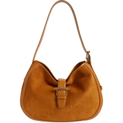 Alexander Mcqueen Mcqueen T-bar Suede Shoulder Bag