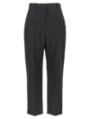 Alexander Mcqueen Mcqueen Women Pinstripe Pants In Black