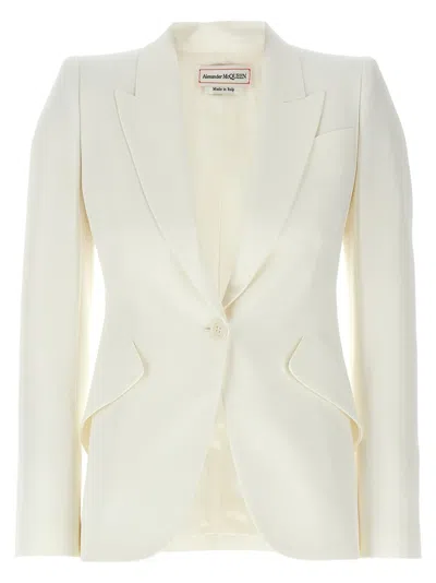 ALEXANDER MCQUEEN MCQUEEN TAILORED SINGLE-BREASTED BLAZER WITH PEAKED LAPELS