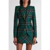 Alexander Mcqueen Mcqueen Tartan Peak Shoulder Wool Blazer