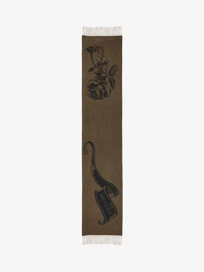 Alexander Mcqueen Mcqueen Tattoo Scarf In Multi