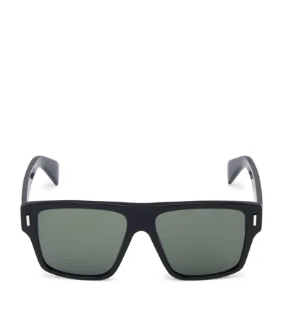 Alexander Mcqueen Mcqueen T-bar Rivet Panthos Sunglasses In Gray