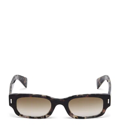 Alexander Mcqueen Mcqueen T-bar Rivet Panthos Sunglasses In Brown