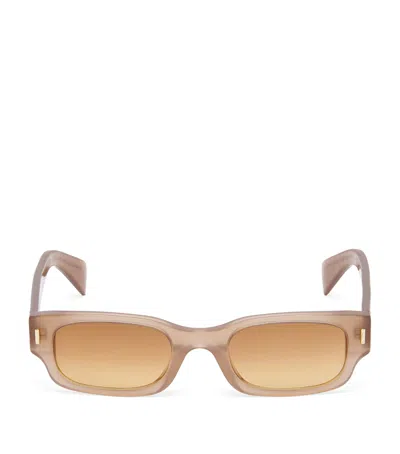 Alexander Mcqueen Mcqueen T-bar Rivet Panthos Sunglasses In Brown