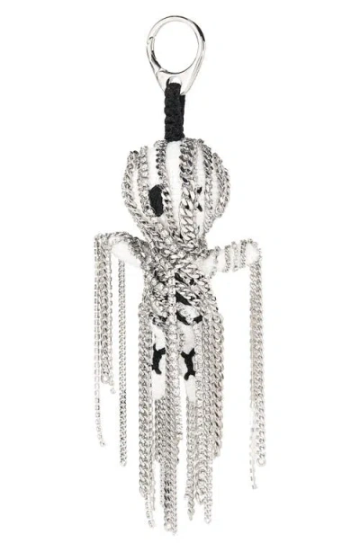 Alexander Mcqueen Mcqueen The Doll Banshee Bag Charm In Metallic