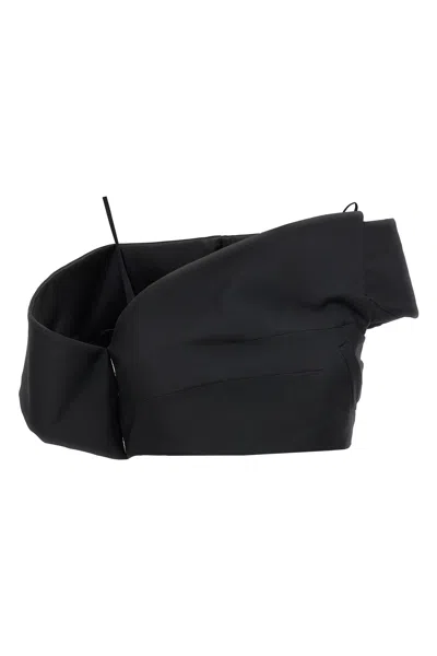 ALEXANDER MCQUEEN MCQUEEN TOP 'CROP LAPEL CORSET'