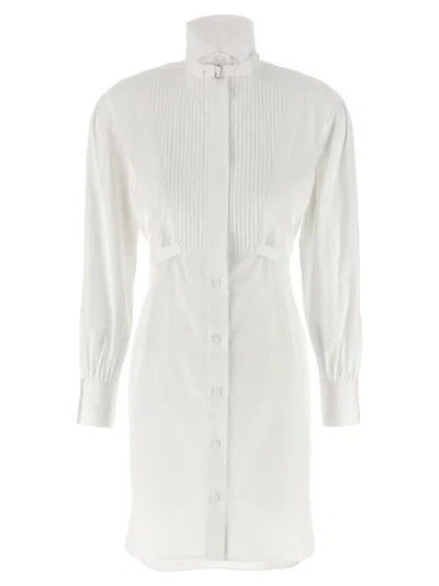 Alexander Mcqueen Mcqueen Tuxedo Chemisier Dress In White