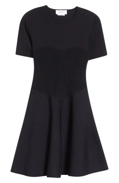 Alexander Mcqueen Mcqueen Volume Minidress In Black