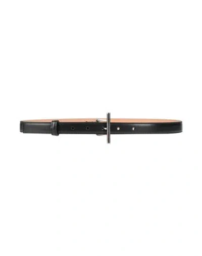 Alexander Mcqueen Mcqueen Woman Belt Black Size 32 Leather