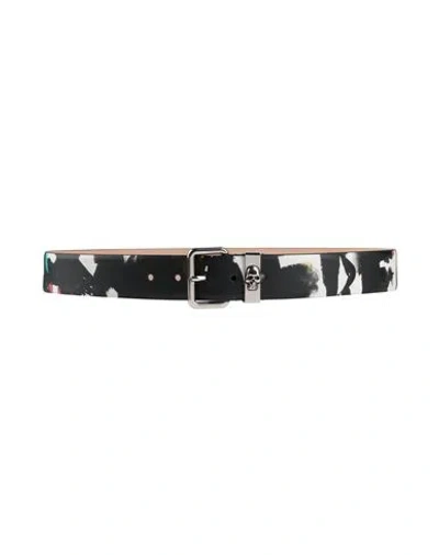 Alexander Mcqueen Mcqueen Woman Belt Black Size 38 Leather
