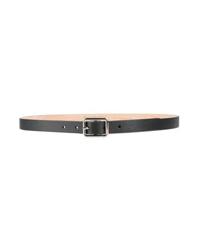Alexander Mcqueen Mcqueen Woman Belt Midnight Blue Size 38 Leather