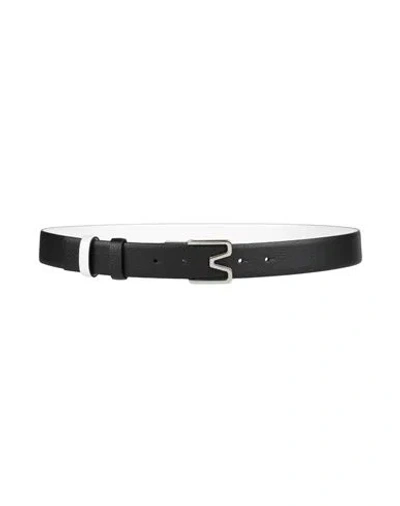 Alexander Mcqueen Mcqueen Woman Belt Black Size 39.5 Leather