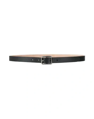 Alexander Mcqueen Mcqueen Woman Belt Black Size 39.5 Leather