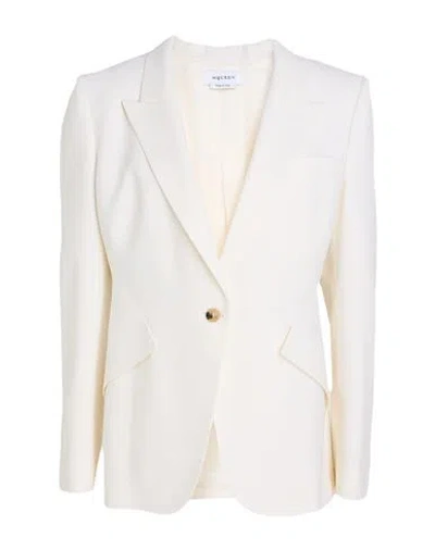 Alexander Mcqueen Mcqueen Woman Blazer Ivory Size 8 Wool In White