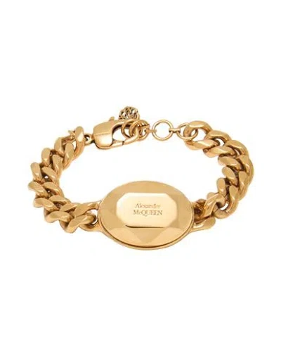 Alexander Mcqueen Mcqueen Woman Bracelet Gold Size - Brass In Metallic