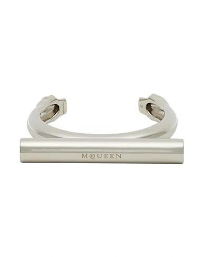 Alexander Mcqueen Mcqueen Woman Bracelet Silver Size M Metal In Metallic