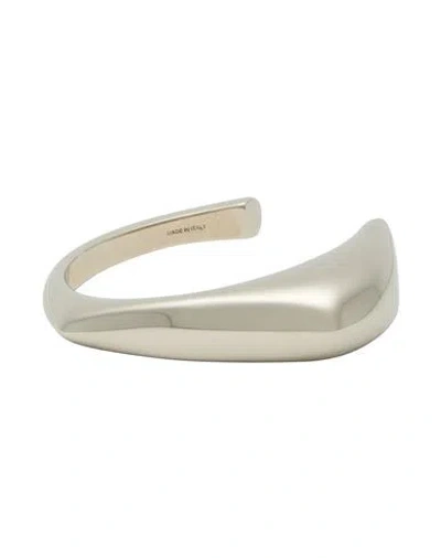 Alexander Mcqueen Mcqueen Woman Bracelet Silver Size M Metal In Metallic