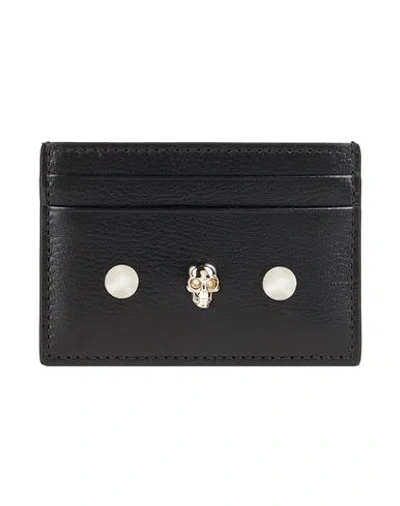 Alexander Mcqueen Mcqueen Woman Cardholder Black Size - Leather