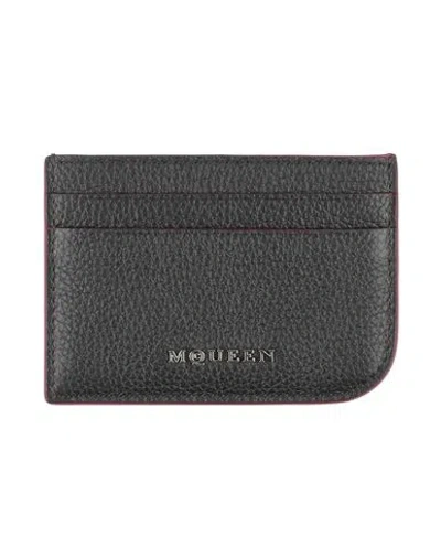 Alexander Mcqueen Mcqueen Woman Cardholder Black Size - Leather