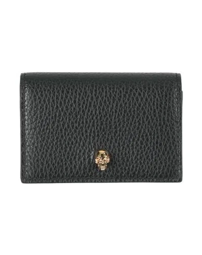 Alexander Mcqueen Mcqueen Woman Cardholder Black Size - Leather