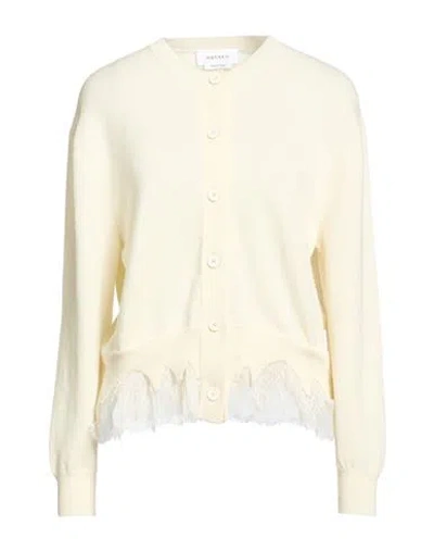 Alexander Mcqueen Mcqueen Woman Cardigan Cream Size M Wool, Cashmere In Yellow