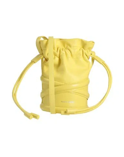 Alexander Mcqueen Mcqueen Woman Cross-body Bag Pastel Yellow Size - Calfskin