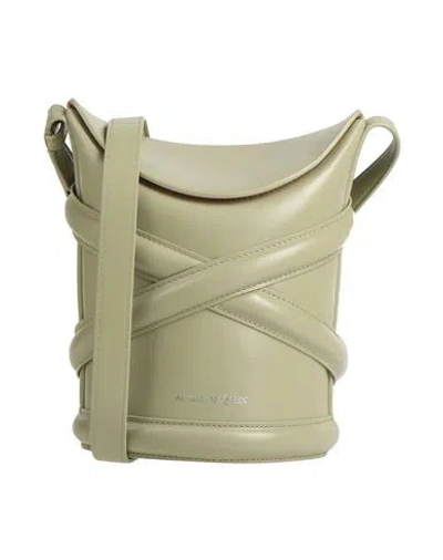 Alexander Mcqueen Mcqueen Woman Cross-body Bag Sage Green Size - Calfskin