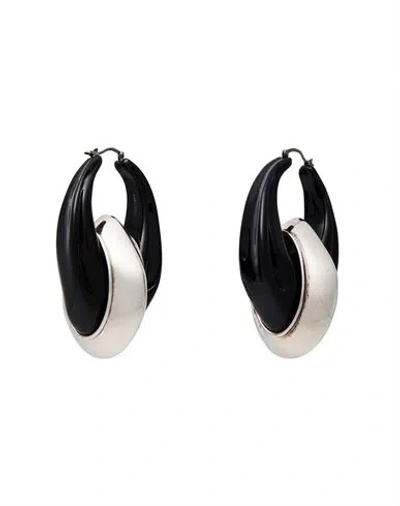 Alexander Mcqueen Mcqueen Woman Earrings Black Size - Plastic, Metal