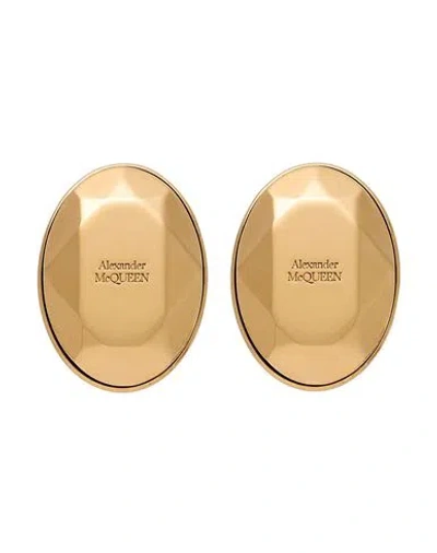 Alexander Mcqueen Mcqueen Woman Earrings Gold Size - Brass